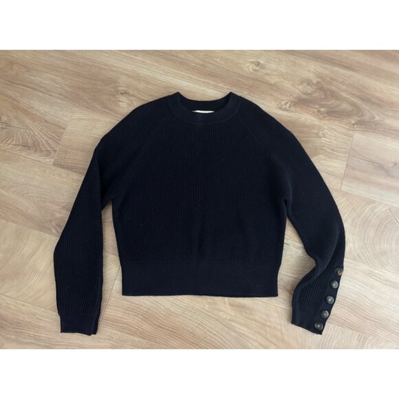 Sezane Sami Jumper In Navy - Picture 3 of 4